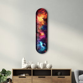 Wallity Colorful Space v2 Pintura Decorativa de Vidrio Templado Multicolor